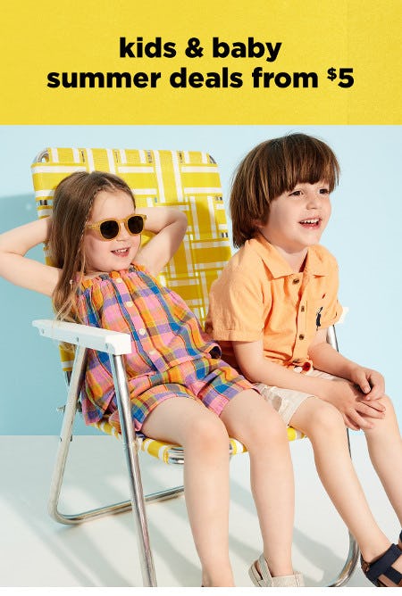 Kids and Baby Summer Deals From $5