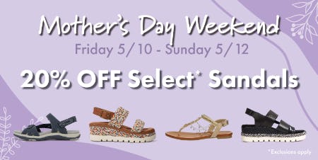 Mother’s Dat Weekend Sandal Sale