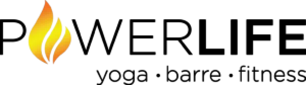 The Powerlife logo in monochrome